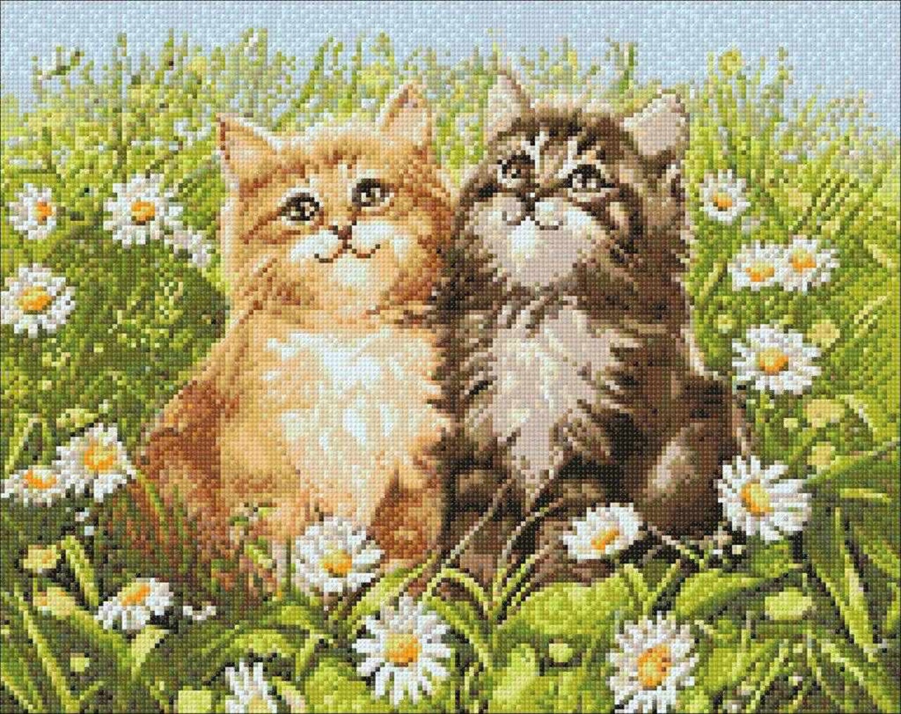 Summer Kittens CS209 19.7 x 15.8 inches Crafting Spark Diamond Painting Kit